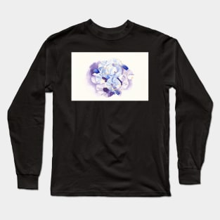 Tiger Shrimp Tiger Prawns in watercolor food art Long Sleeve T-Shirt